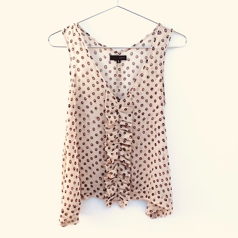 LOVPOSH Blush Sheer Blouse Tank Top